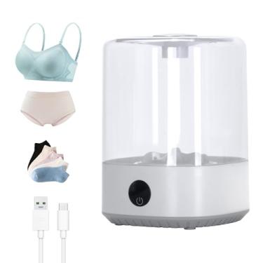 Imagem de Mini lavadora portátil 4L, máquina de lavar compacta sem fio recarregável para roupas íntimas, roupas de bebê, roupas de animais de estimação, ideal para solteiros, dormitórios, apartamentos, trailer