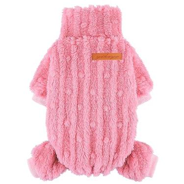 Imagem de Suéter de cachorro para cães pequenos, suéteres de cachorro XXS com gola rolê, pijamas para cachorrinhos pequenos, roupas para meninas e meninos, roupas de cachorro para clima frio, roupas Yorkie