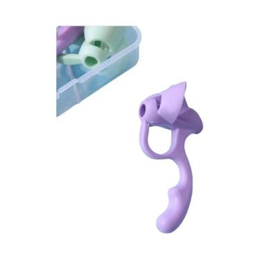Imagem de Suporte De Lápis De Silicone Para Crianças Com Cinco Dedos Para Auxíli