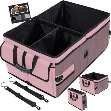 Imagem de GORILLA GRIP Organizador de porta-malas resistente de grande capacidade, recipiente dobrável antiderrapante e resistente à água para carro, sedã ou SUV, acessórios de veículos com caixa de vários