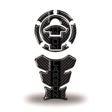 Imagem de Adesivo Protetor Tanque E Bocal Moto Yamaha Carbono Preto