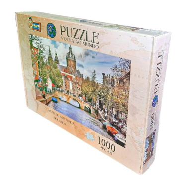 Imagem de Quebra-cabeça Volta Ao Mundo Holanda - 1000 Peças