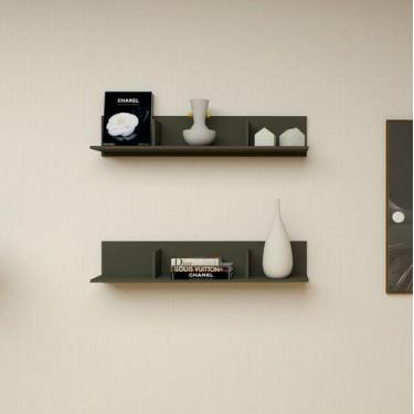 Imagem de Prateleira Madeira 90cm Estante Organizador Modular Fixo - Preto - Del