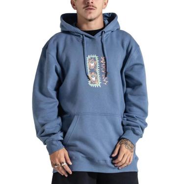 Imagem de Moletom Canguru Volcom Noder Azul-Masculino