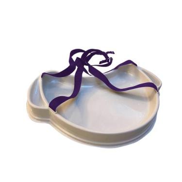 Imagem de Bandeja Degustação Meia Lua Com Alça Na Cor Roxa - Balcão E Bandeja