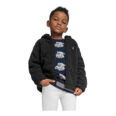 Imagem de Jaqueta Infantil Menino Urso Inverno Fleece Plush Inverno - anjo da ma