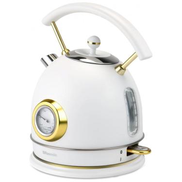 Imagem de Chaleira Elétrica Rasonic Retrô 1,8L Aço Inox - 1500W, Silenciosa, Termômetro, Desligamento Automático