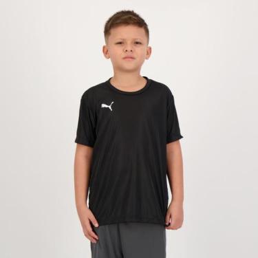 Imagem de Camiseta Puma Liga Active Juvenil Preta, 14 ANOS