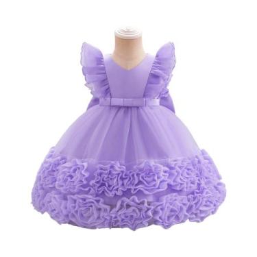 Imagem de Vestido De Princesa Elegante Em Renda Para Meninas, Fantasia De Casame