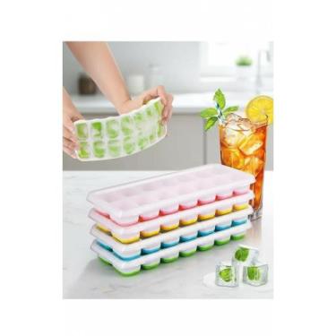 Imagem de Forma De Gelo Com Tampa - 14 Cubos Flexível Silicone - Congratulations