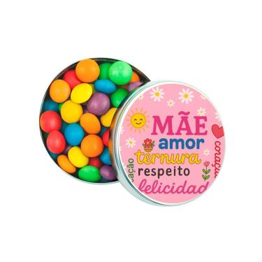 Imagem de Kit 30 Latinhas Lembrancinhas Dia das Mães