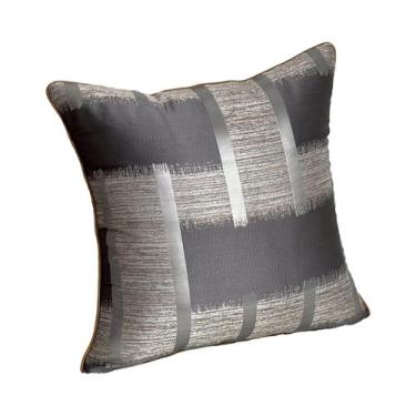 Imagem de Capa De Almofada E Fronha Brilhante Com Listras Douradas Para Festas -