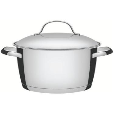 Imagem de Caçarola Funda Tramontina Allegra Em Aço Inox Com Fundo Triplo 24 Cm 5