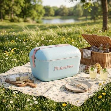Imagem de Caixa Térmica Retrô Polarbox Cooler Portátil Praia Piscina Camping 12L