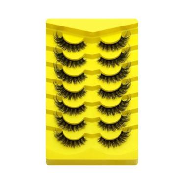 Imagem de Cílios Postiços Cat Eye Fluffy 5/7 Pares Dramáticos E Volumosos 5D De 