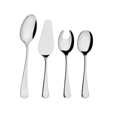 Imagem de Conjunto de Utensílios Tramontina Inox Mônaco - 4 Peças, Prata, 4