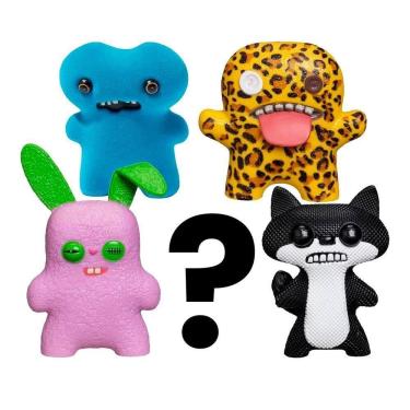 Imagem de Kit Com 5 Mini Bonecos Fuggler 6cm Azul, Onça, Rosa E Preto