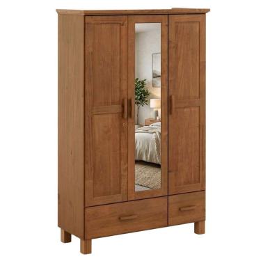 Imagem de Guarda Roupa Solteiro 3 Portas 119 cm Madeira Macica Taeda 1141C Festra