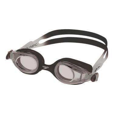 Imagem de Óculos De Natação Junior Olympic Speedo Proteção UV AntiFog, Preto, Fu