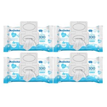 Imagem de Kit C4 Lenço Umedecido Anjinho Leve 100 Pague 90 - Parentex Ind E Com 