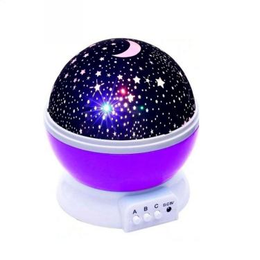 Imagem de Luminária Projetor de Estrela Galaxy Star Master com Iluminação Divertida 360o para Qua...