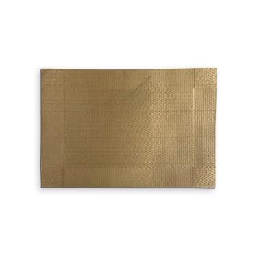 Imagem de Jogo Americano Kit4 de PVC Metalizado 30x45cm 4 Peças Dourado OEM para Mesa Posta Antiderrapante