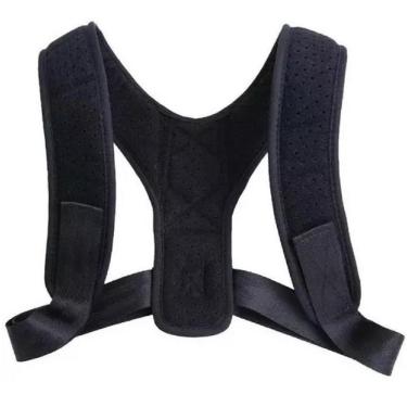 Imagem de Cinta Colete Corretor de Postura para Coluna Lombar OEM Regula com Suporte Ajustável Preto
