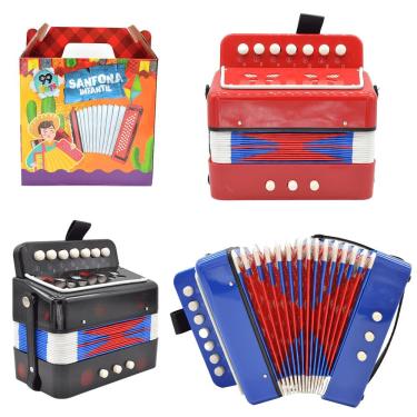 Imagem de Sanfona Infantil SUPER-22020 para Estimular Coordenação Motora, Ritmo e Criatividade Co...