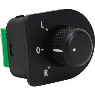 Imagem de Tecla Acionadora de Regulagem de Retrovisor para Painel Golf G5 98 a 14 Volkswagen Bora Golf G4 Jetta Passat Santana