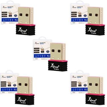 Imagem de Kit com 05 Adaptadores Wi-fi 2.4ghz 150mbps Usb Receptor Wireless Knup