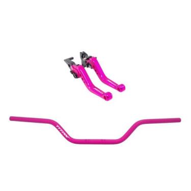 Imagem de Kit Manete Guidão Esportivo Titan 125 150 160 Lona a Laser - Special L