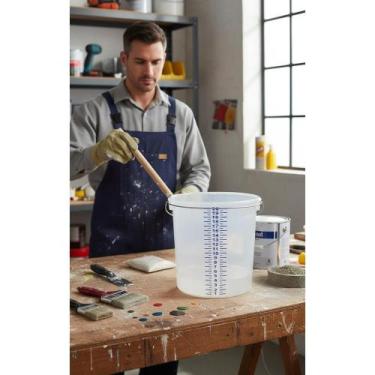 Imagem de 2x Balde Azul 20L Resistente  Alça Reforçada 34.5x33cm - Congratulatio