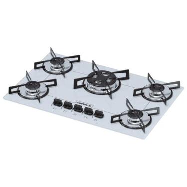 Imagem de Cooktop chamalux 5 bocas tripla chama branco, Bivolt