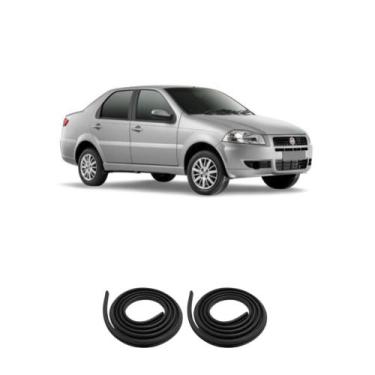 Imagem de Kit Borracha Vedação 2 Portas Traseira Siena GI Fase II/III/IV 2004 à 