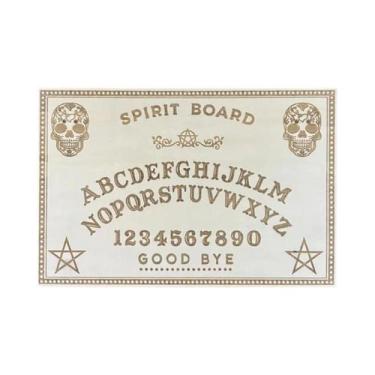 Imagem de Tabuleiro Ouija De Madeira De 12 Polegadas Gravado Com Pêndulo Mágico 