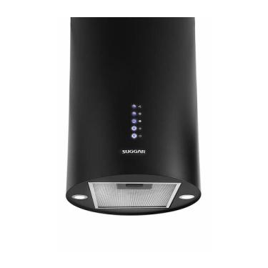 Imagem de Coifa De Ilha Redonda Quartzo 35cm Suggar TP3521PT Preta 127v, 110V