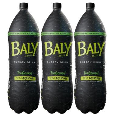 Imagem de Kit 3 Energético Baly Tradicional Sem Açúcar Pet 2 Litros
