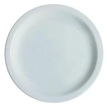 Imagem de Conjunto 32 Pratos De Sobremesa Branco Ceramica - Porcelart