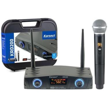 Imagem de Microfone Sem Fio Karsect KRD200 SM Single Mão