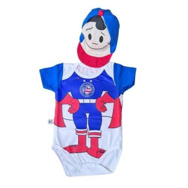 Imagem de Body Bebê Bahia Mascote Com Boné Oficial - Revedor, G