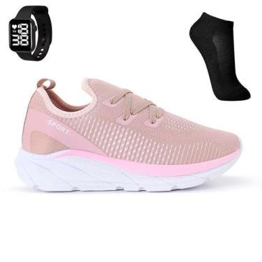 Imagem de Tenis Meia Feminino Esportivo Treino Academia Light Sport + Meia e Rel