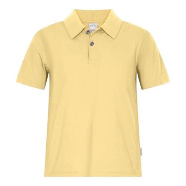 Imagem de Camisa Polo Menino Alakazoo Algodão Amarelo, 3