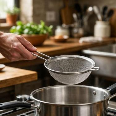 Imagem de Coador Peneira Inox 12cm Classinox - Utensílio de Cozinha Multiuso