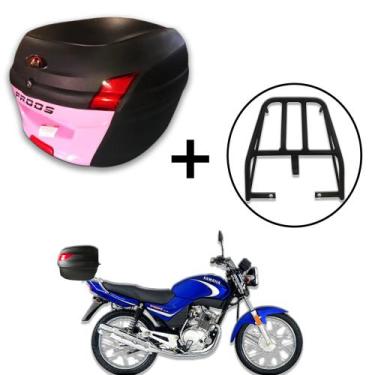 Imagem de Baú 34 litros Awa Proos com Bagageiro para YBR 125 2000-2008, Rosa