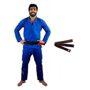 Imagem de Kimono Ultra Light 2.2 Jiu Jitsu Azul Com Faixa a Escolher  Keiko - Ke
