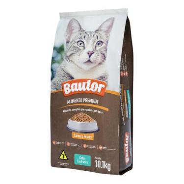Imagem de Ração Para Gatos Aultos Castrados Bautor Premium Sabor Carne e Peixes 
