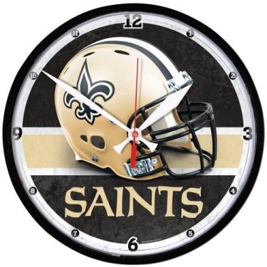 Imagem de Relógio de Parede NFL New Orleans Saints 32cm - Wincraft