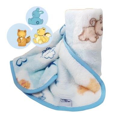 Imagem de Cobertor Bebê Manta Infantil Microfibra Pelo Alto Quentinho - Koala Ba