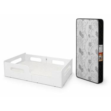 Imagem de Cama Infantil Montessori Solteiro Com Proteção Lateral 100% MDF com Co
