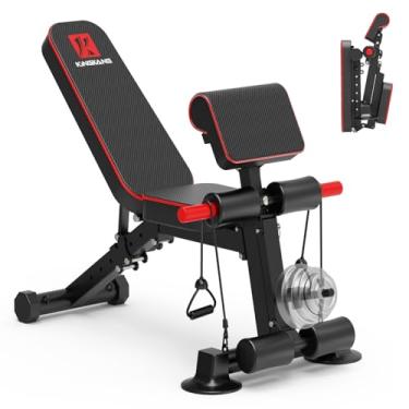 Imagem de Banco de peso ajustável – Bancos utilitários de treino para exercícios, design de instalação gratuita para equipamento portátil de treinamento de força fitness em casa academia